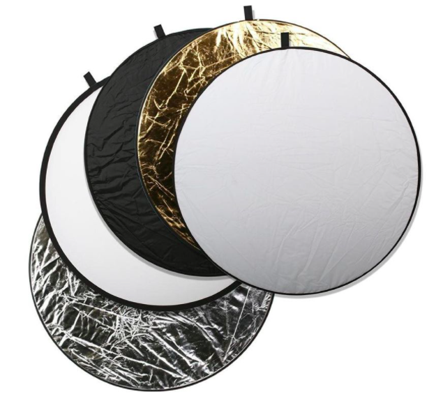 5in1 Round Reflector (Silver/Gold/White/Black/Translucent)